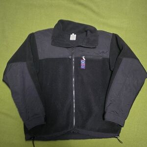 Vintage Osprey Men's Black Fleece Jacket